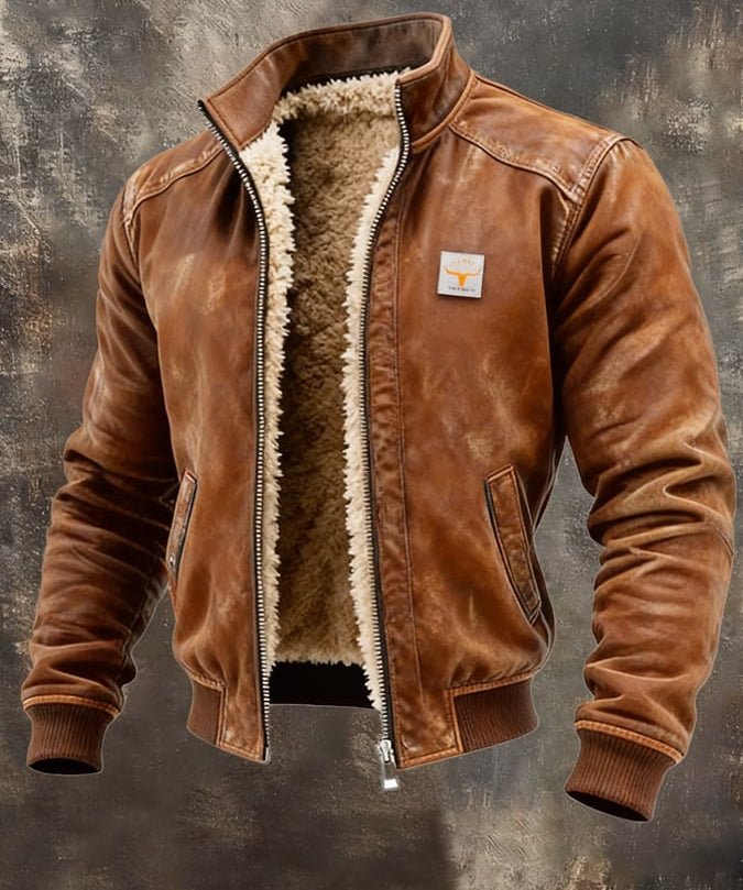 Marin | Vintage bunda s podšívkou ze sherpa materiálu