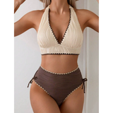 Boho bikiny Femke s vysokým pasem