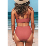 Bikiny Jodi s vysokým pasem a V-výstřihem