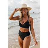 Bikiny Jodi s vysokým pasem a V-výstřihem