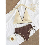 Boho bikiny Femke s vysokým pasem