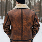 Dorian™ | L’Aviateur: Kožená bunda s kožešinovými detaily