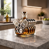 Karafa na whisky Motor V8 – interiér
