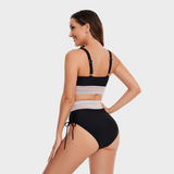 Plavky Liva – tvarující bikiny s vysokým pasem a push-up
