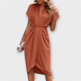 Serena – Elegantní a pohodlné midi zavinovací šaty