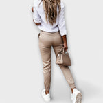 Tereza - Pohodlné kalhoty slim fit