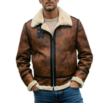 Dorian™ | L’Aviateur: Kožená bunda s kožešinovými detaily