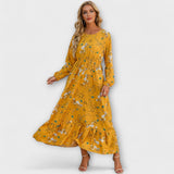 Barka - Dámské boho maxi šaty v elegantním stylu