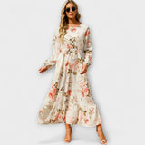 Barka - Dámské boho maxi šaty v elegantním stylu
