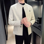 Adrien™ | Elegantní úzká kožená bunda