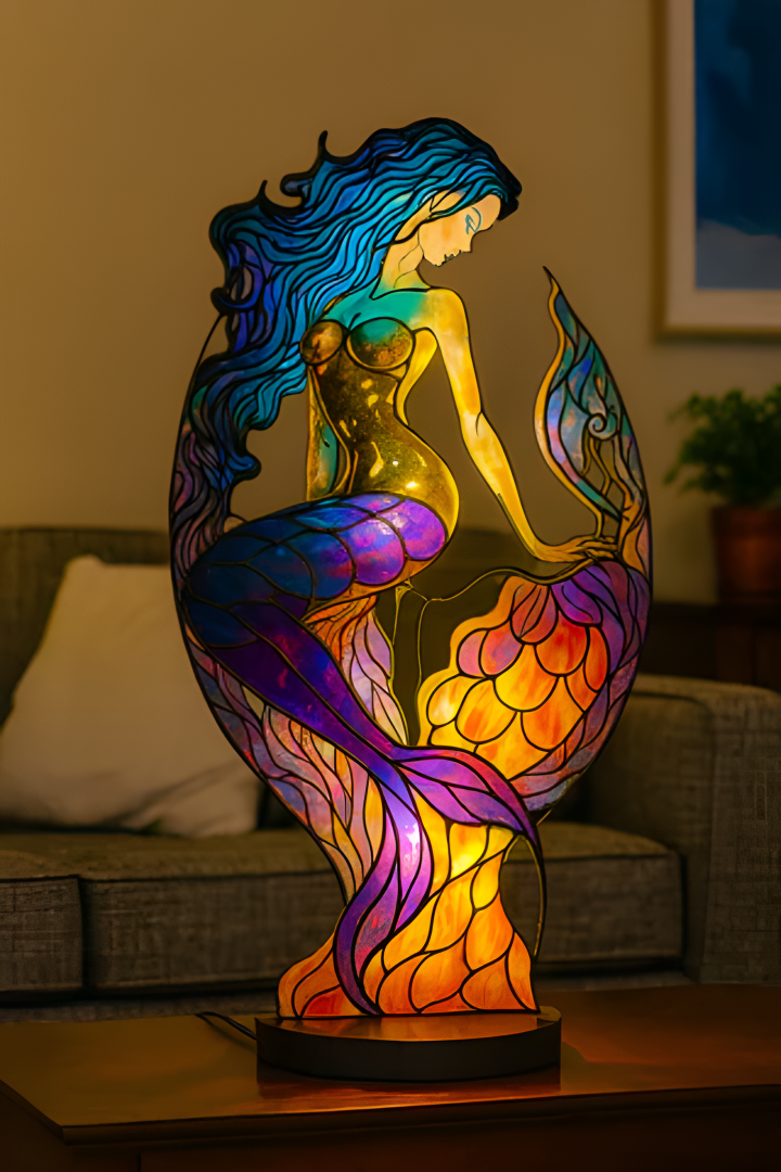 Ariel – magická lampa ve tvaru mořské panny