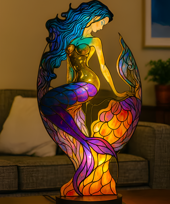 Ariel – magická lampa ve tvaru mořské panny