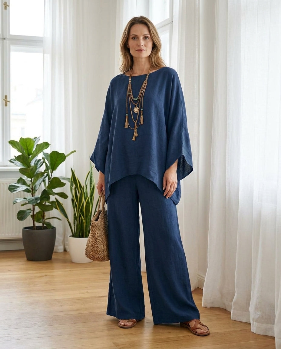 Eliška – námořnicky modrý set, interiér