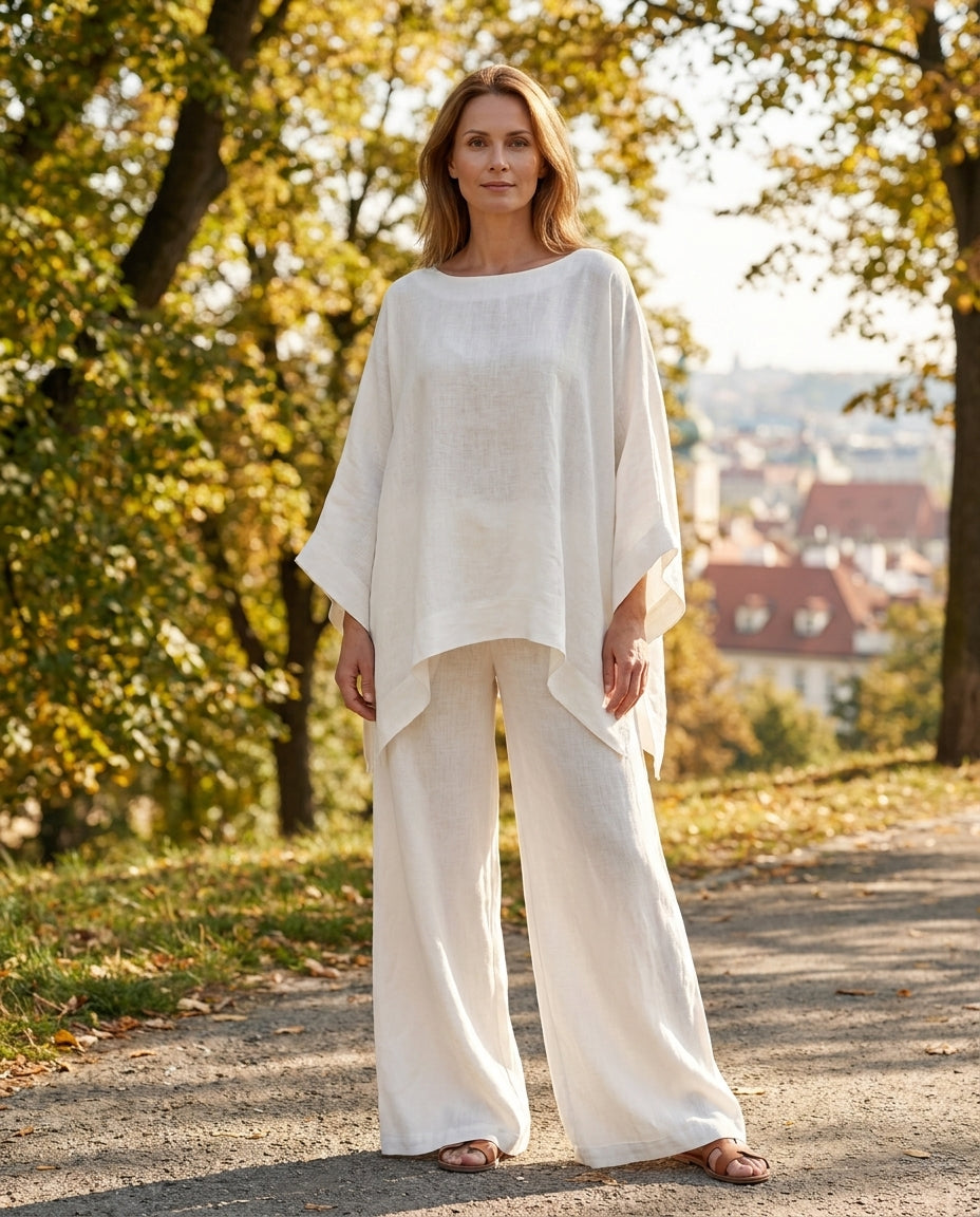Eliška – bílý set, park na Letné
