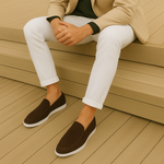 Elegantní mokasíny z nubukové kůže