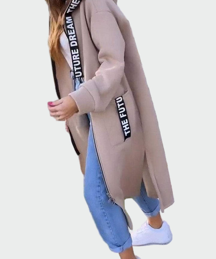 Karina - Dlouhý kabát s kapucí