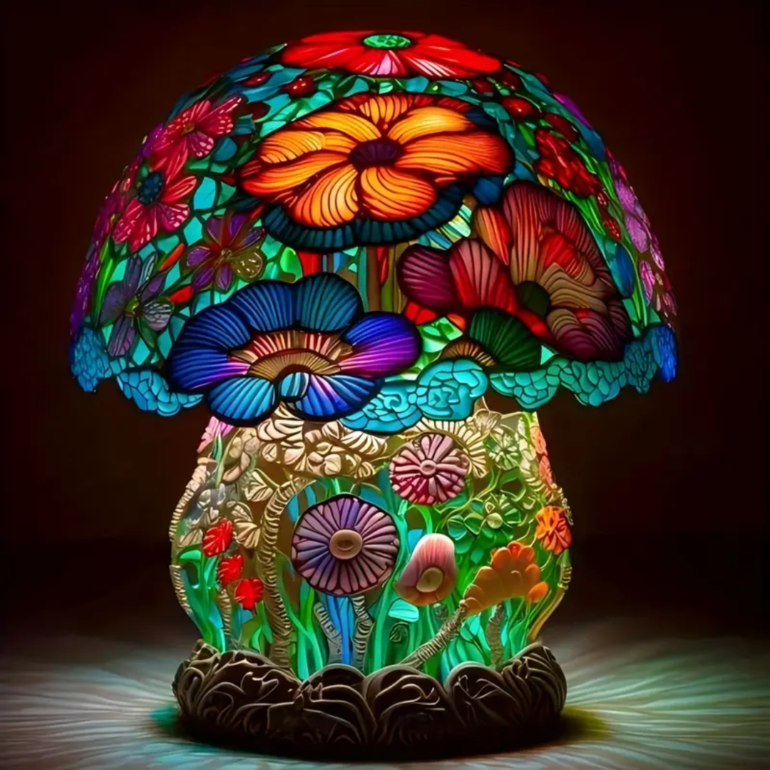 Matná lampa ve tvaru houby