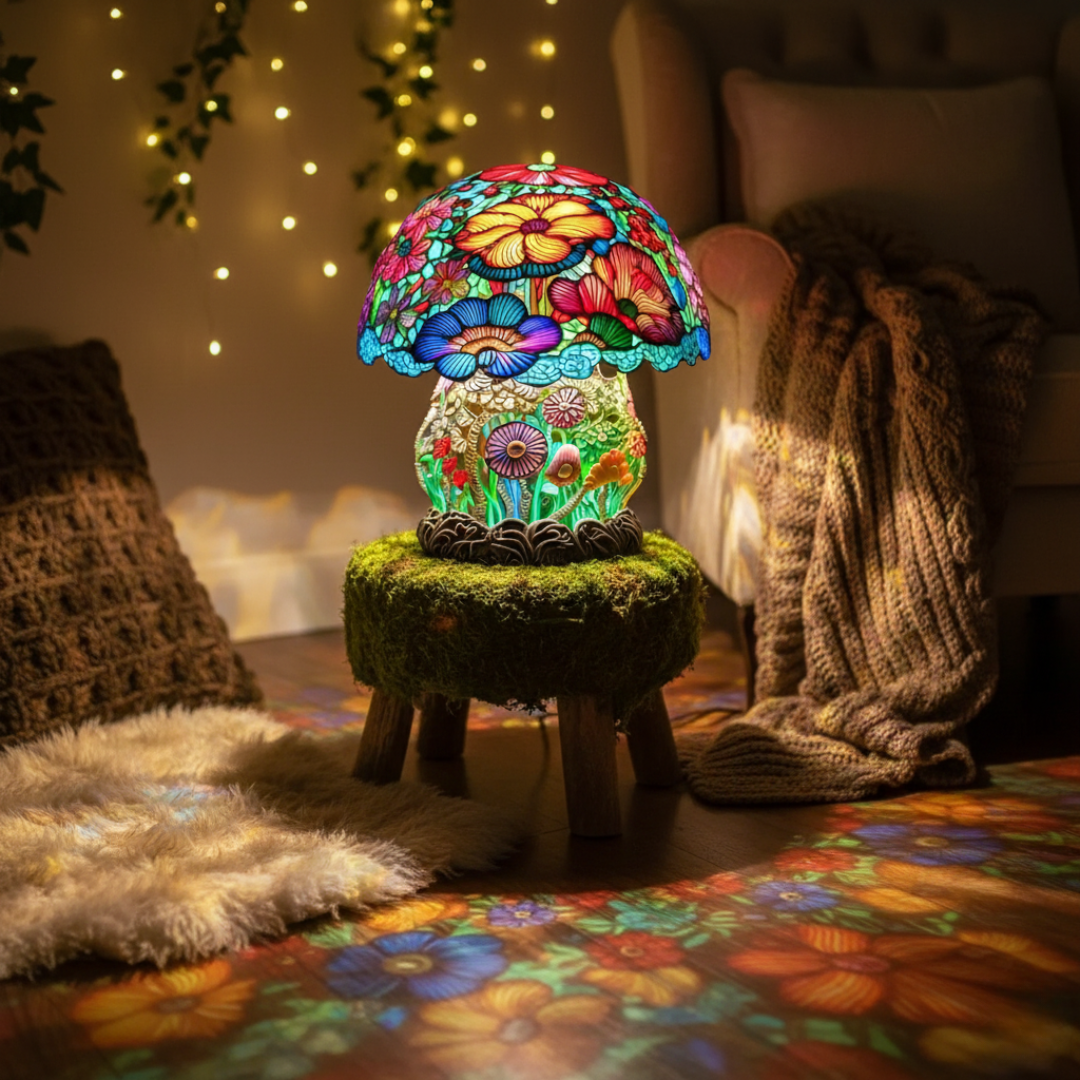 Matná lampa ve tvaru houby