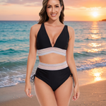 Plavky Liva – tvarující bikiny s vysokým pasem a push-up