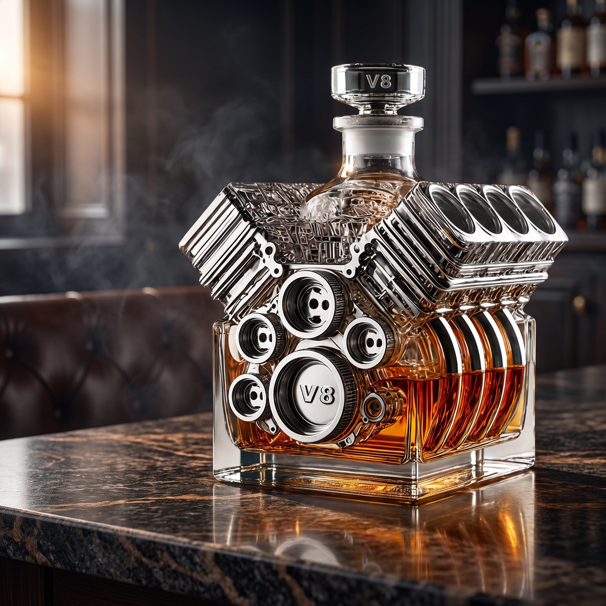 Karafa na whisky Motor V8
