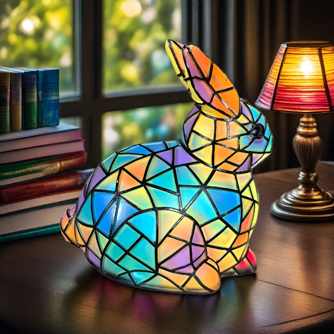 Tibbe – barevná lampa ve tvaru králíka